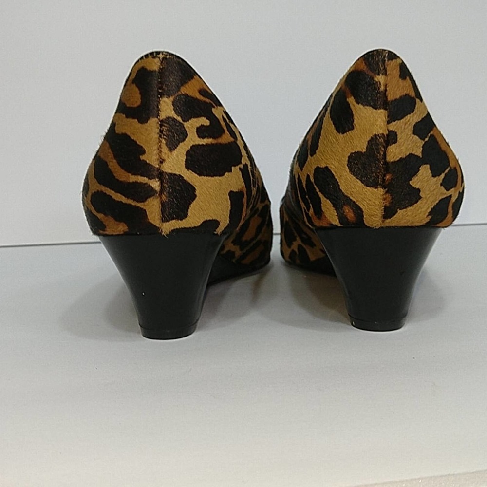 Anne Klein animal print wedges shoes - Picture 5 of 12